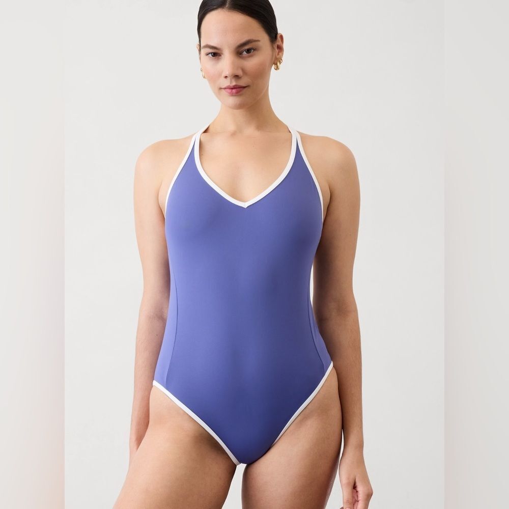 Athleta Blue One Piece Swimsuit